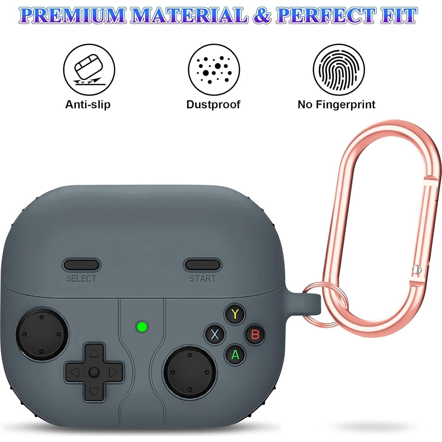 Estuche de Silicona OneNine para Samsung Galaxy Buds 3 Pro - Gris Oscuro