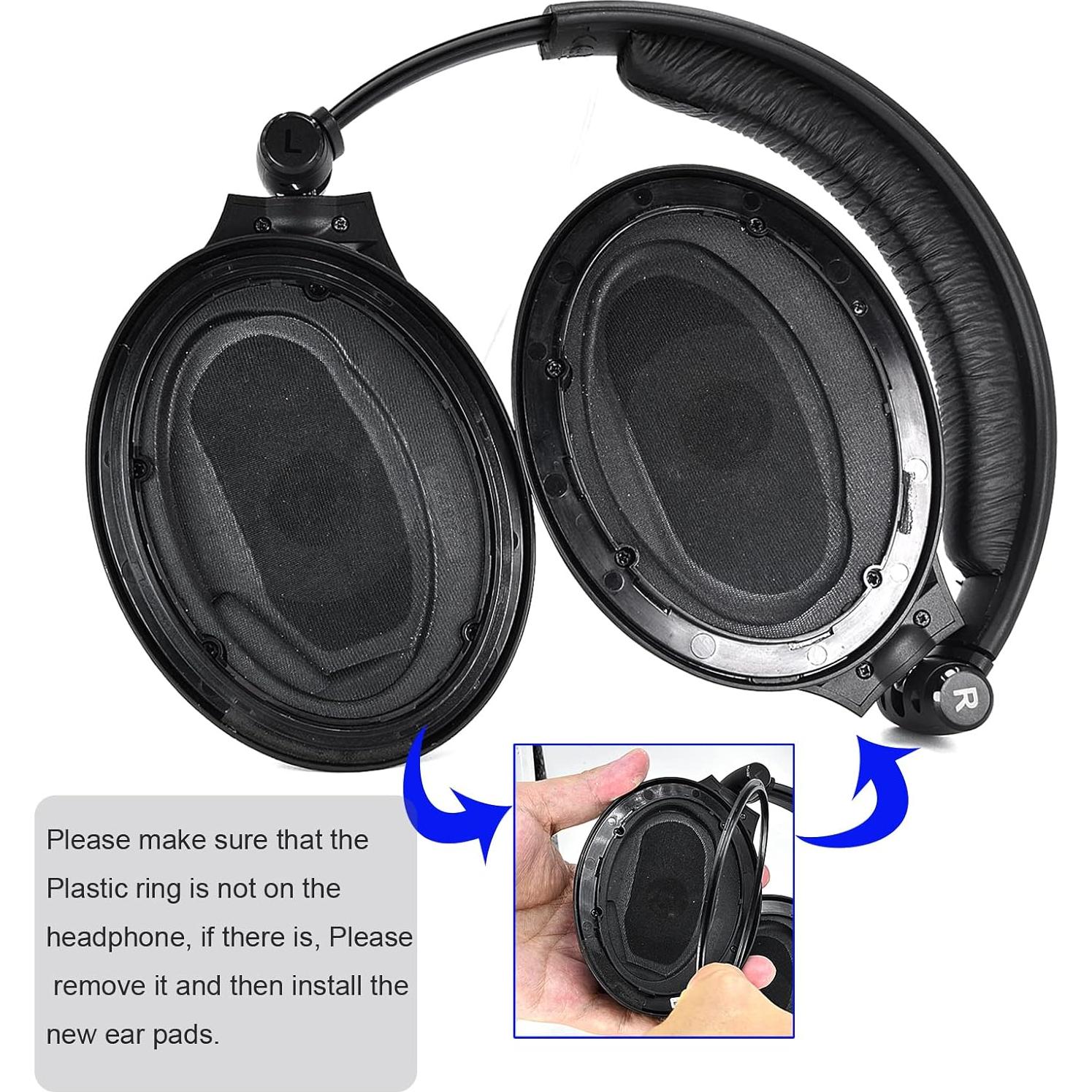 Almohadillas y diadema Sennheiser PC350 HD380 Pro - Negro