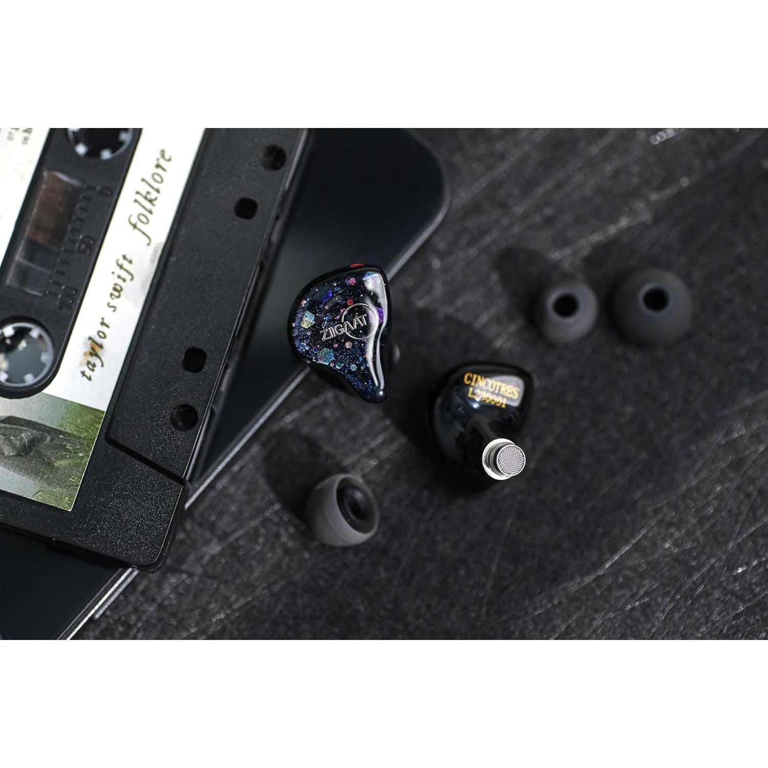 Auriculares In-Ear Linsoul ZiiGaat Cincotres 2DD+3BA HiFi 3.5mm