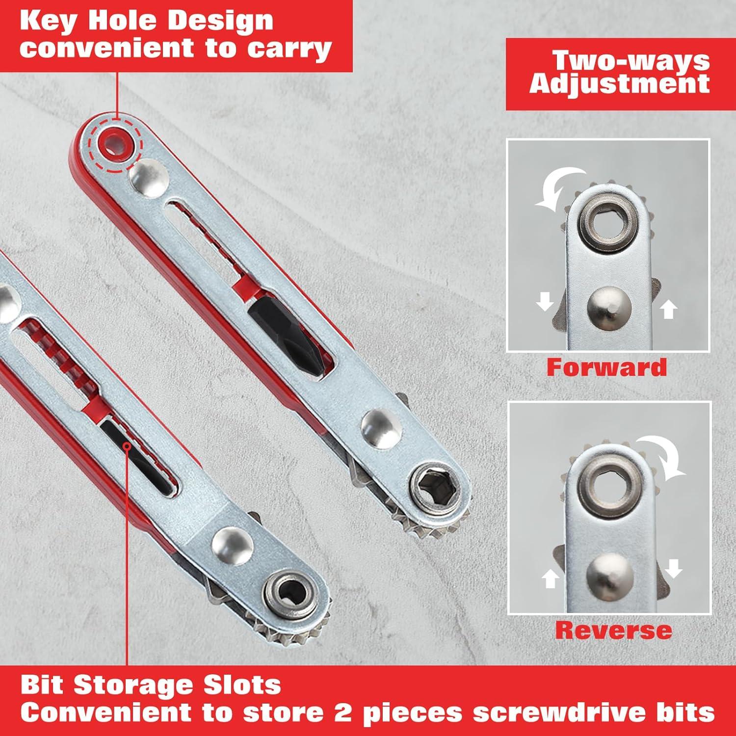 Juego de destornilladores mini LEONTOOL 2 piezas 6,35 mm