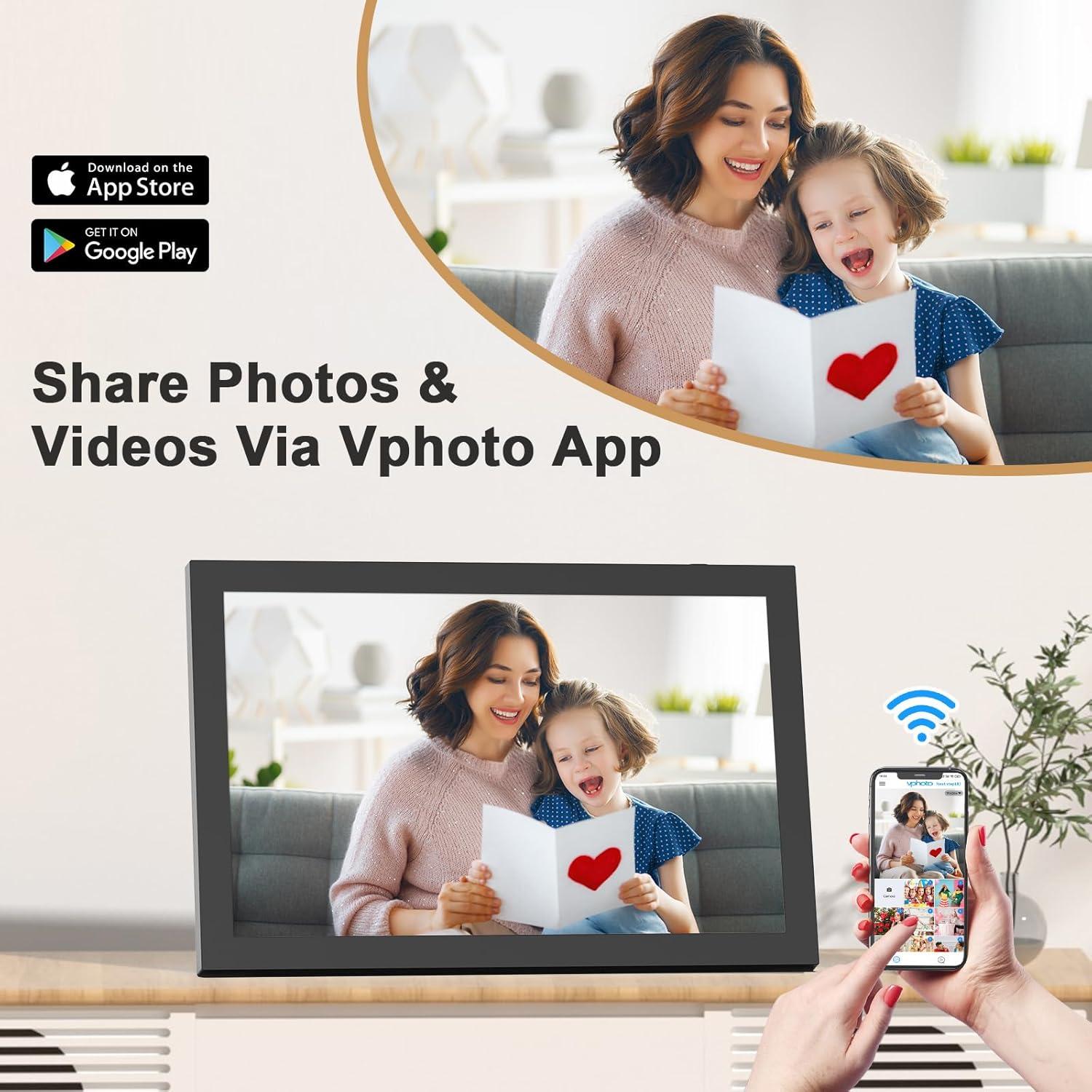 Marco de Fotos Digital WiFi Nethgrow 10.1" Pantalla Táctil