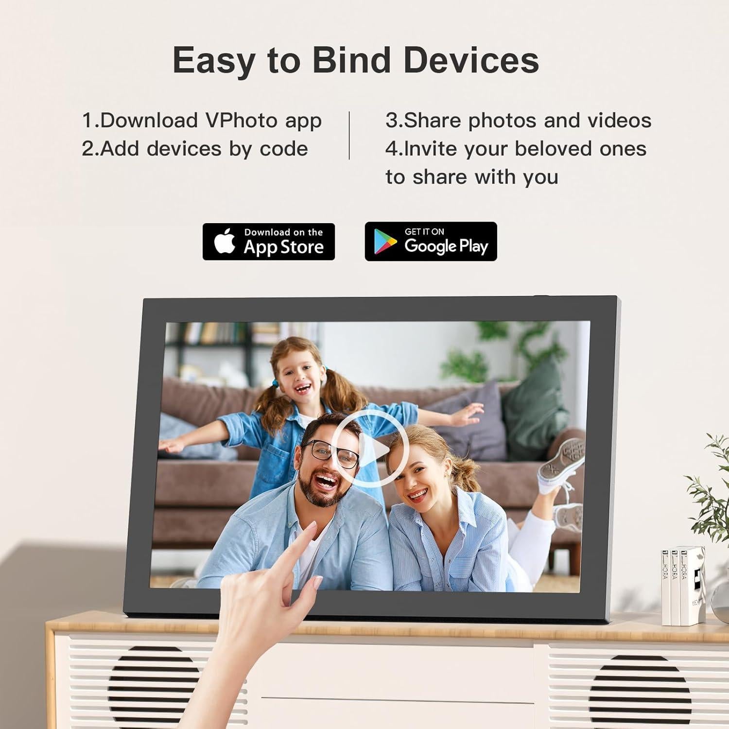 Marco de Fotos Digital WiFi Nethgrow 10.1" Pantalla Táctil