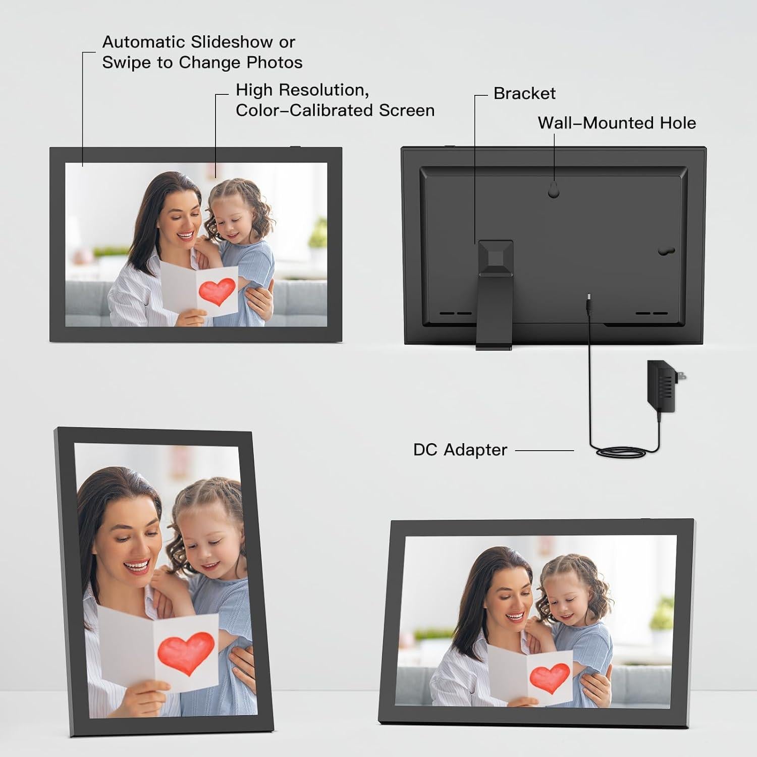 Marco de Fotos Digital WiFi Nethgrow 10.1" Pantalla Táctil