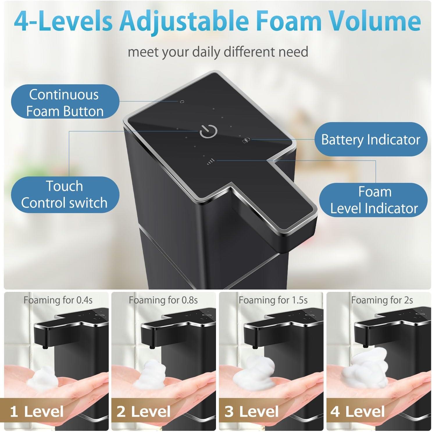 Dispensador Automático de Jabón Espumoso JEMISUN 380ml Sin Contacto