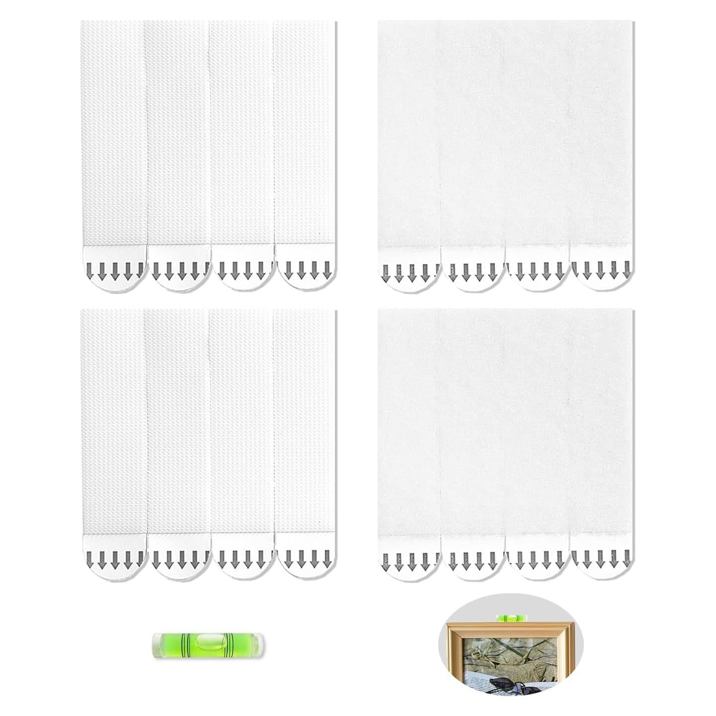 20 Pares Tiras Adhesivas Karsbarwe para Colgar Imágenes