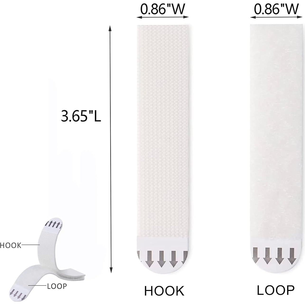 20 Pares Tiras Adhesivas Karsbarwe para Colgar Imágenes