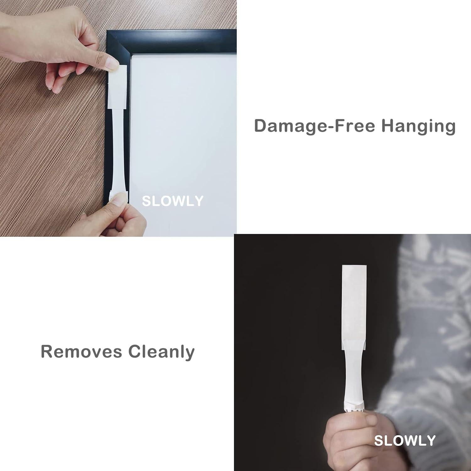 20 Pares Tiras Adhesivas Karsbarwe para Colgar Imágenes