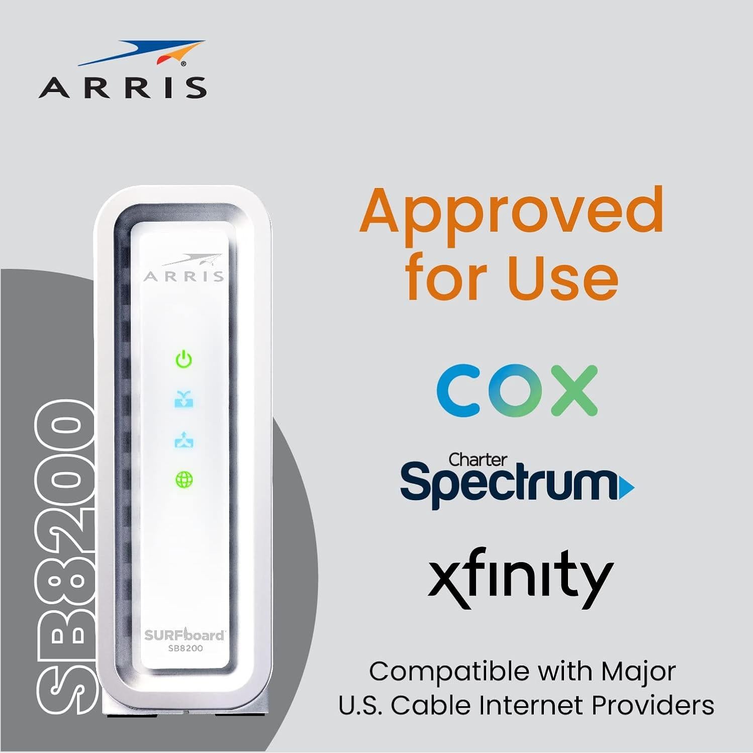 Módem ARRIS Surfboard SB8200 DOCSIS 3.1 + Router Mesh AX6600