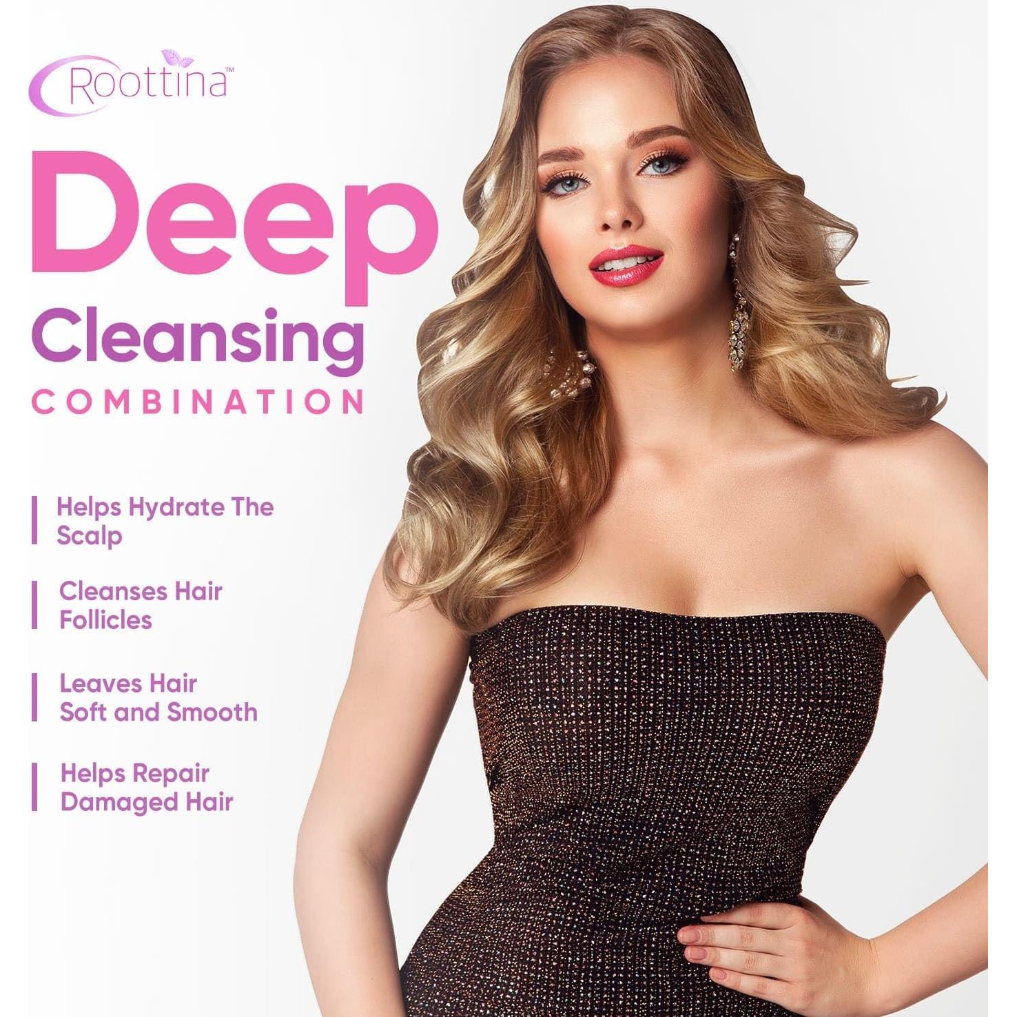 Champú y Acondicionador Roottina 473 ml x 2 - Pérdida de Cabello