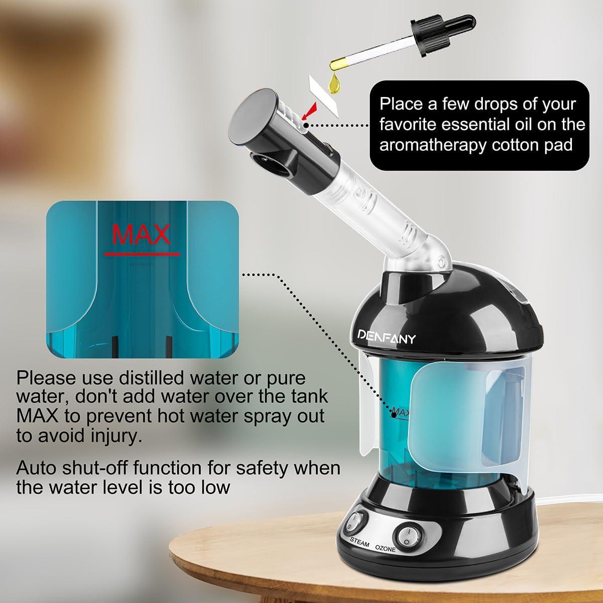 Vaporizador Facial DENFANY Nano Iónico con Brazo Extensible 360°