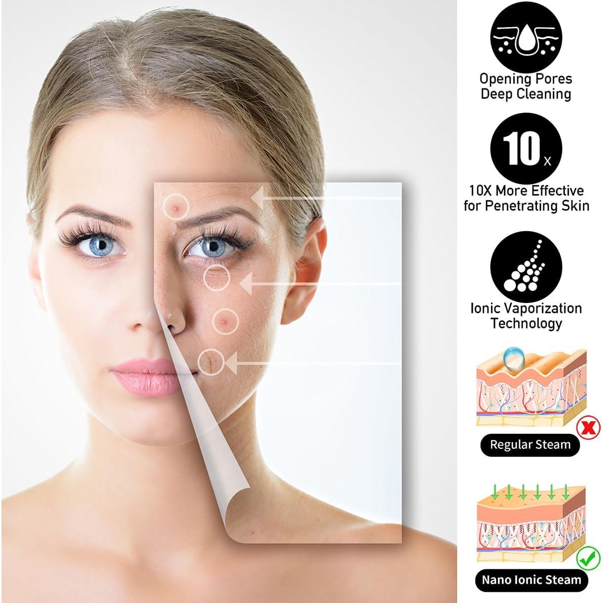 Vaporizador Facial DENFANY Nano Iónico con Brazo Extensible 360°