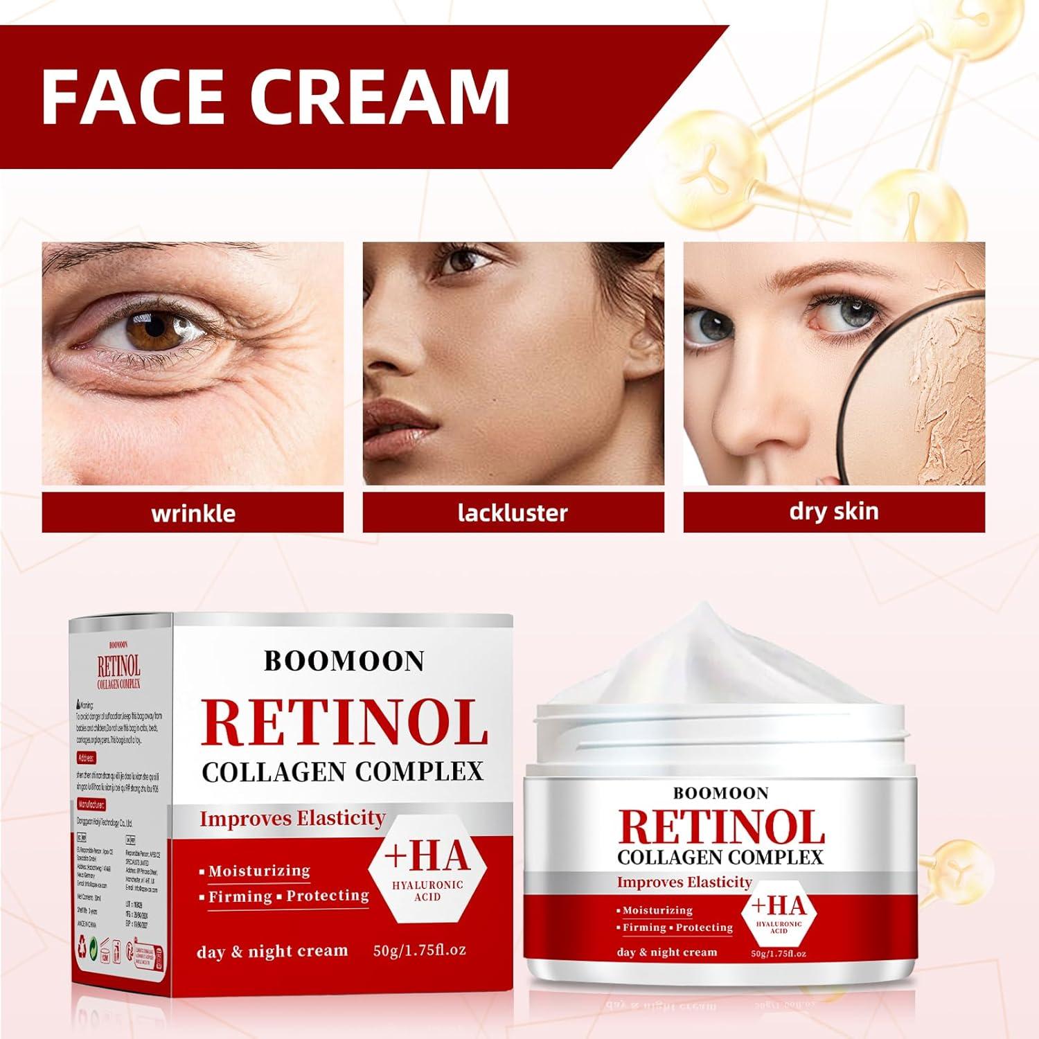 Crema Facial Antienvejecimiento BOOMOON con Retinol 100 g