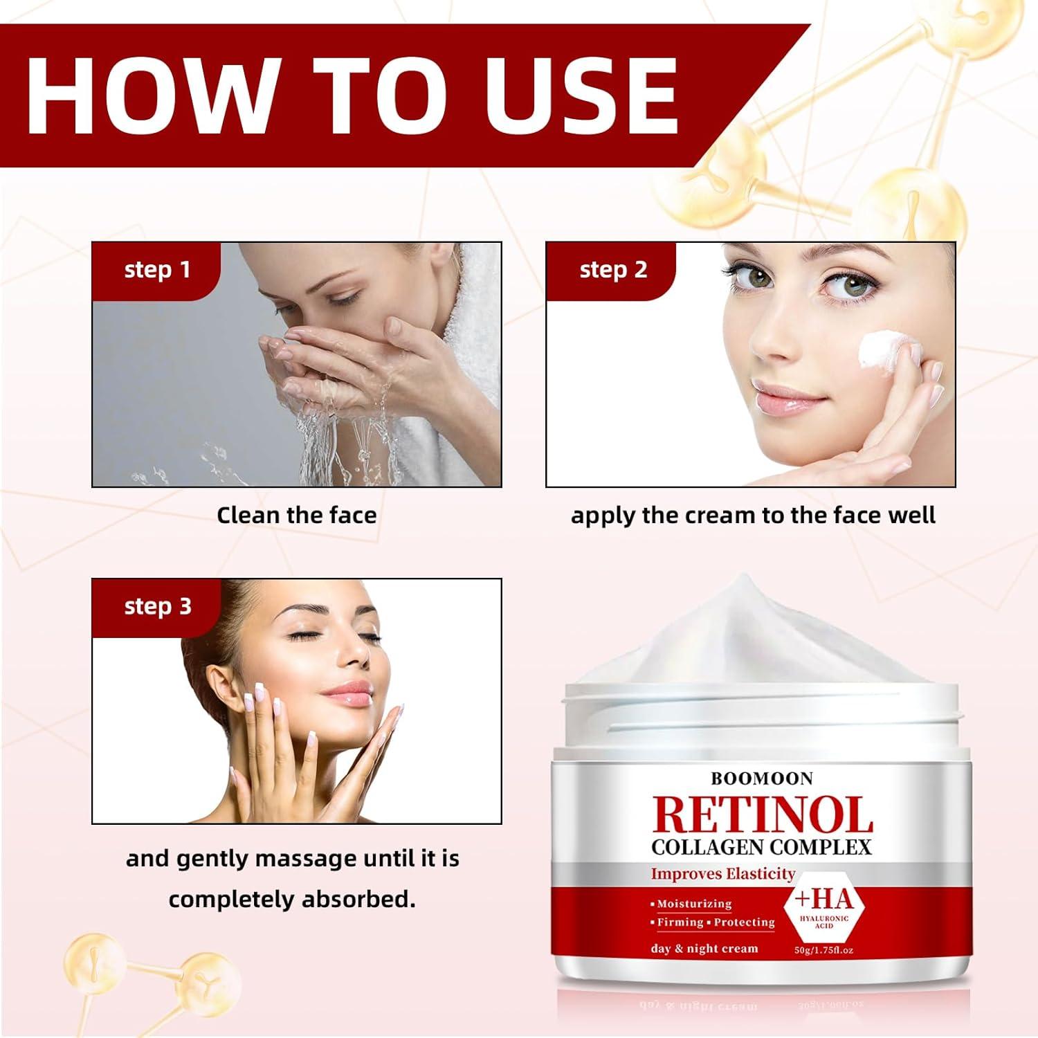 Crema Facial Antienvejecimiento BOOMOON con Retinol 100 g