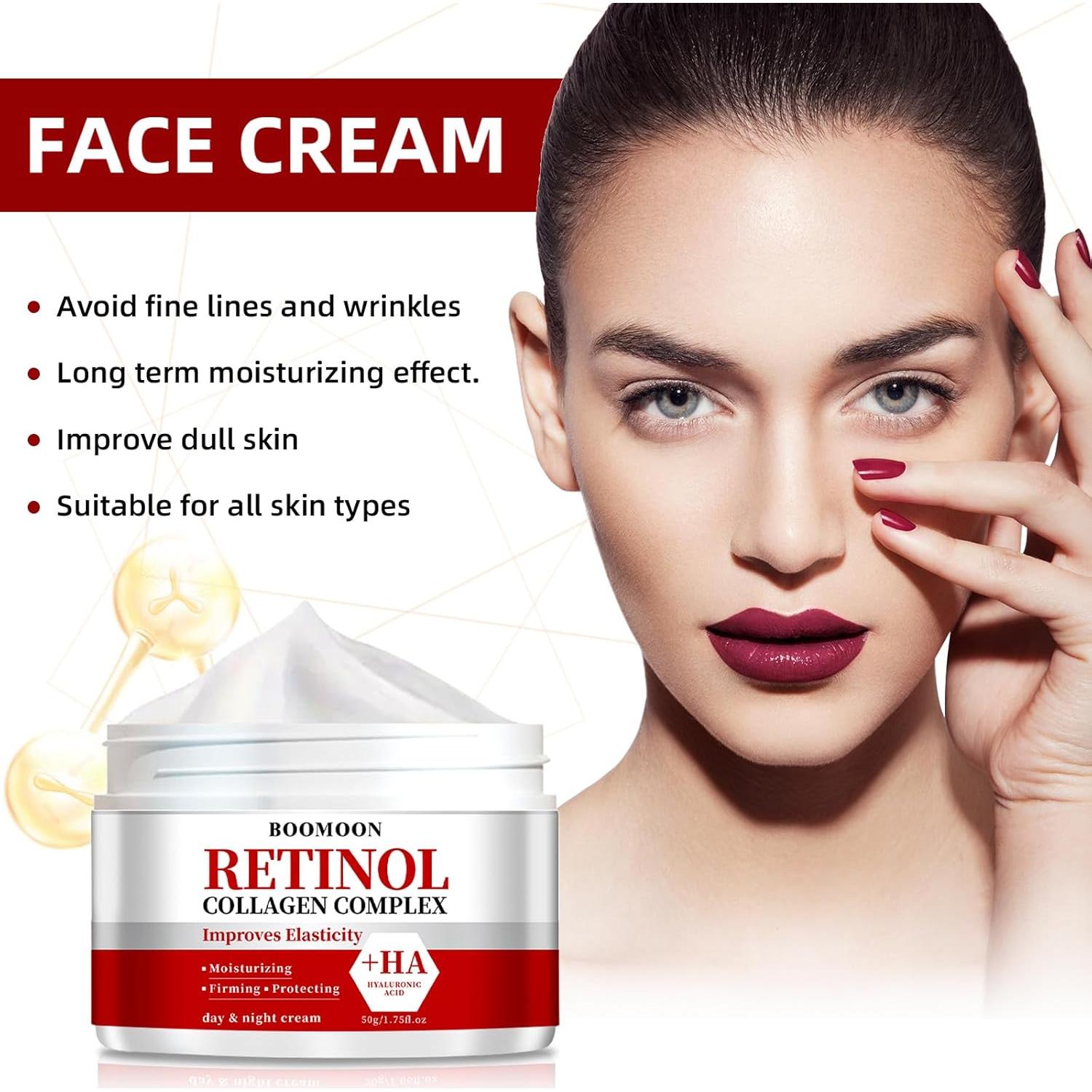 Crema Facial Antienvejecimiento BOOMOON con Retinol 100 g