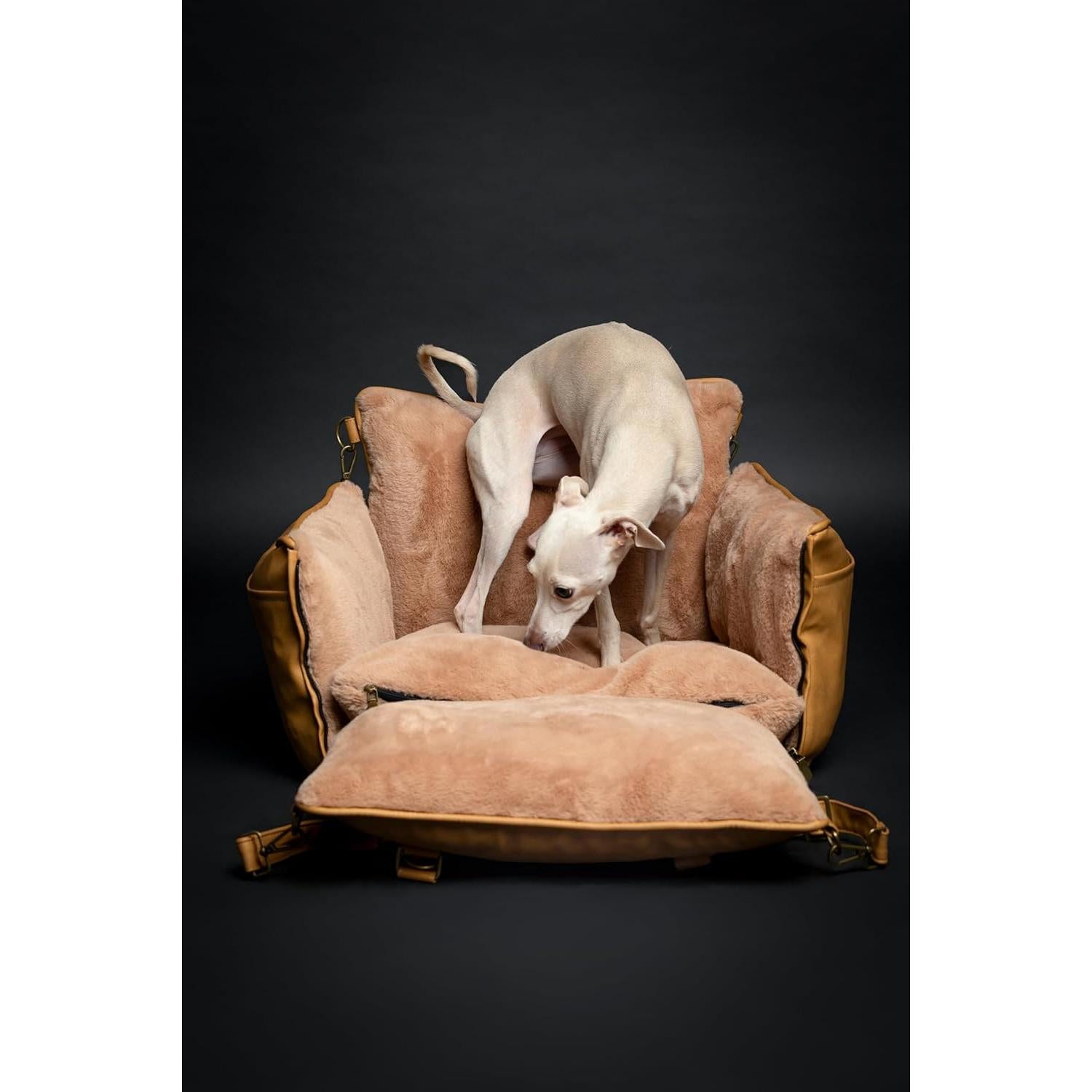 Asiento Elevador para Perros Noah & Paw Mediano Camel