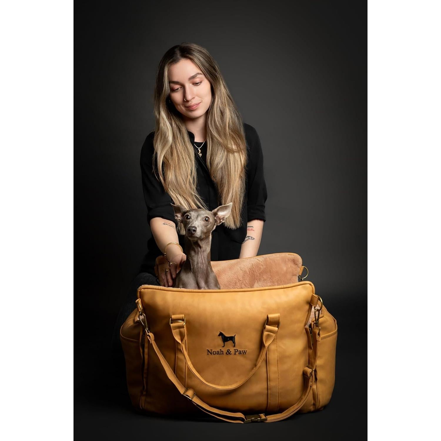 Asiento Elevador para Perros Noah & Paw Mediano Camel