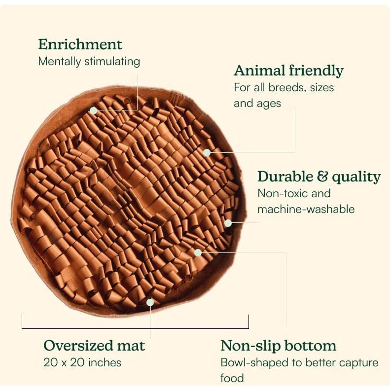 Alfombrilla Estimulante para Perros Reggie 50x50cm Marrón