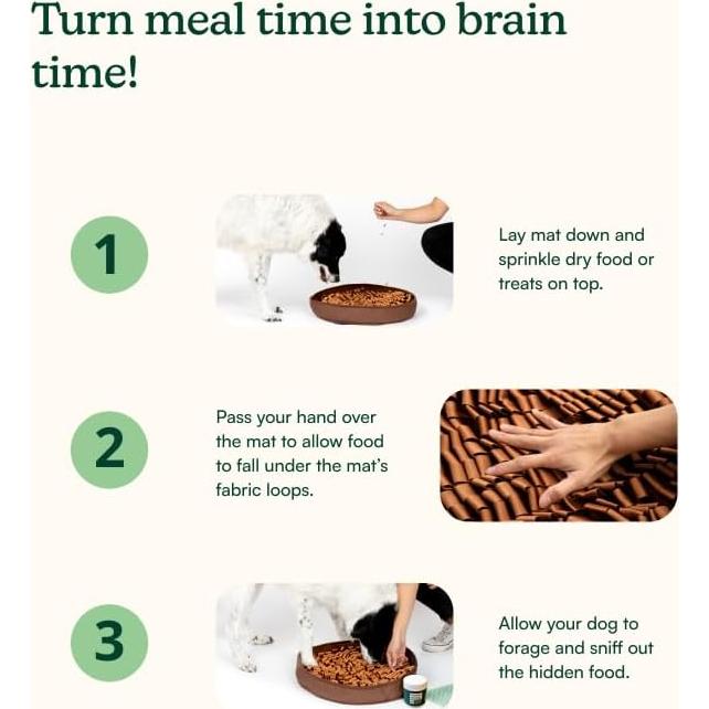 Alfombrilla Estimulante para Perros Reggie 50x50cm Marrón