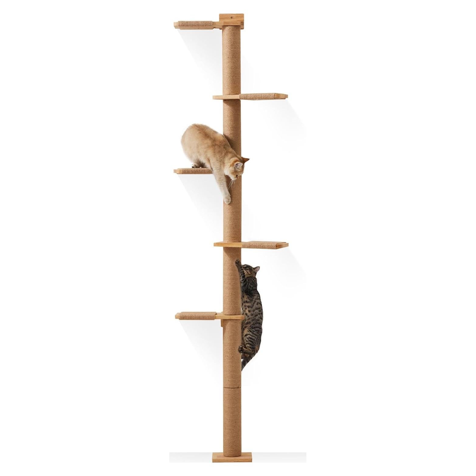 Árbol para Gatos FUKUMARU Alto 205.74 cm 5 Niveles Rascador