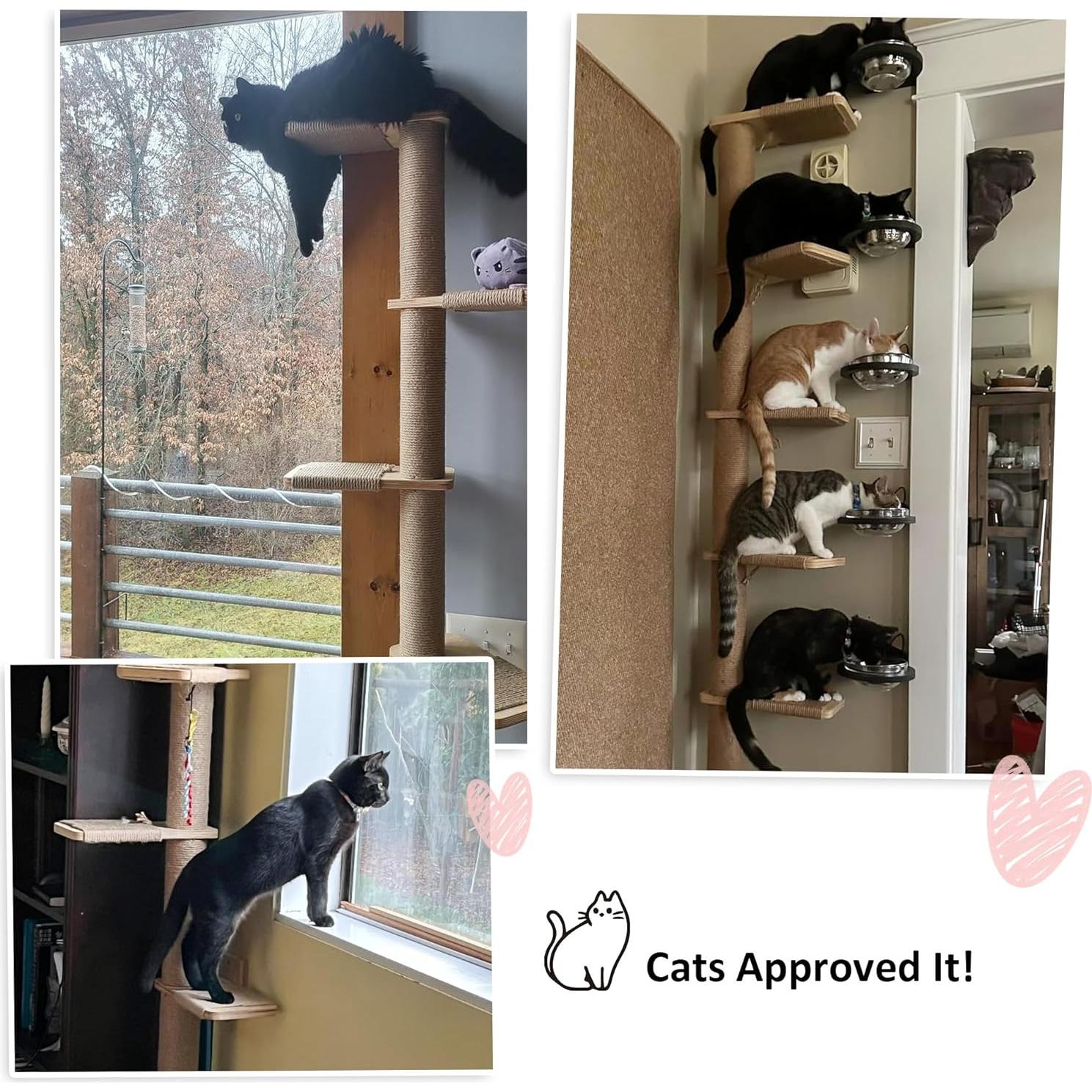 Árbol para Gatos FUKUMARU Alto 205.74 cm 5 Niveles Rascador