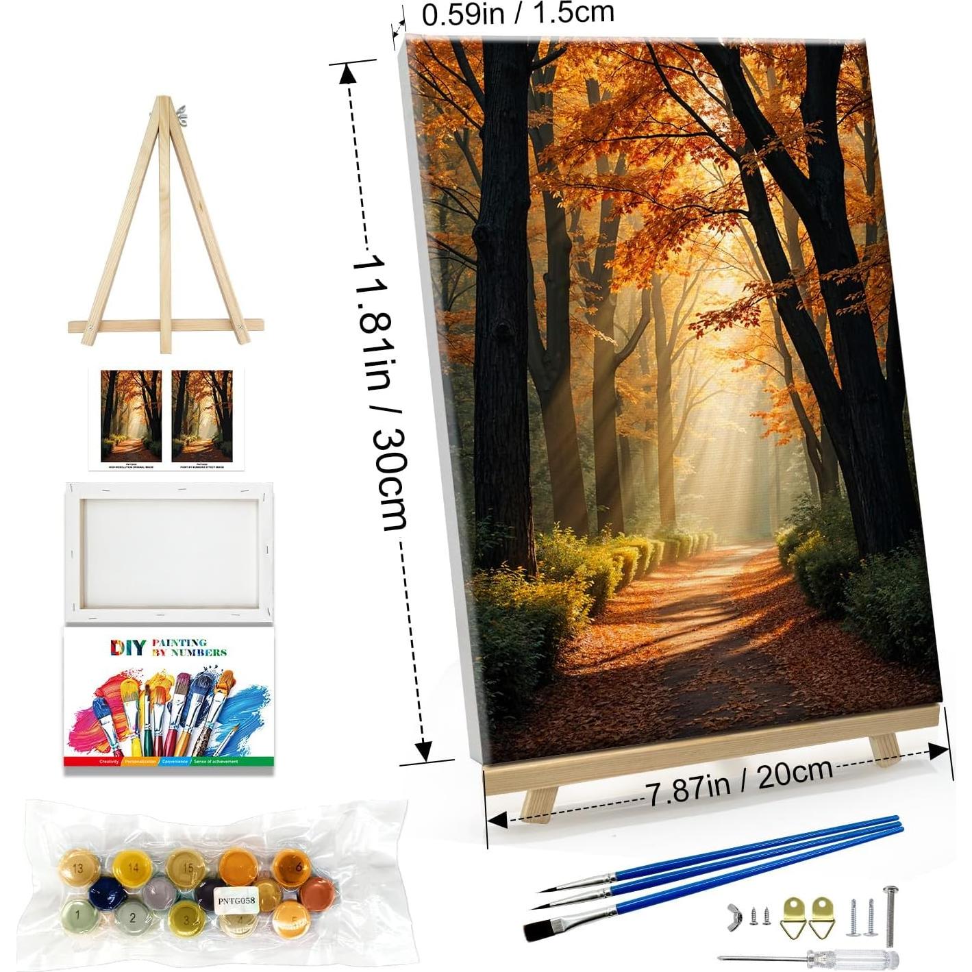 Kit de Pintura por Números JOOZ Adultos 20x30 cm Otoño