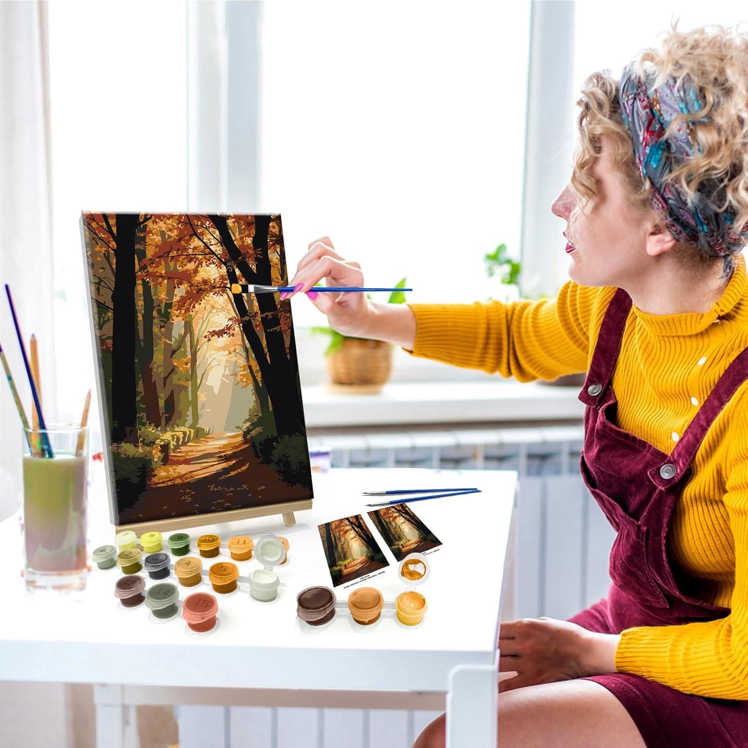 Kit de Pintura por Números JOOZ Adultos 20x30 cm Otoño