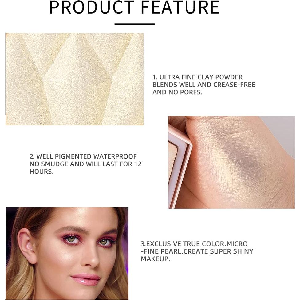 Rubor Iluminador en Polvo AKARY Rosa Brillante 7.87g