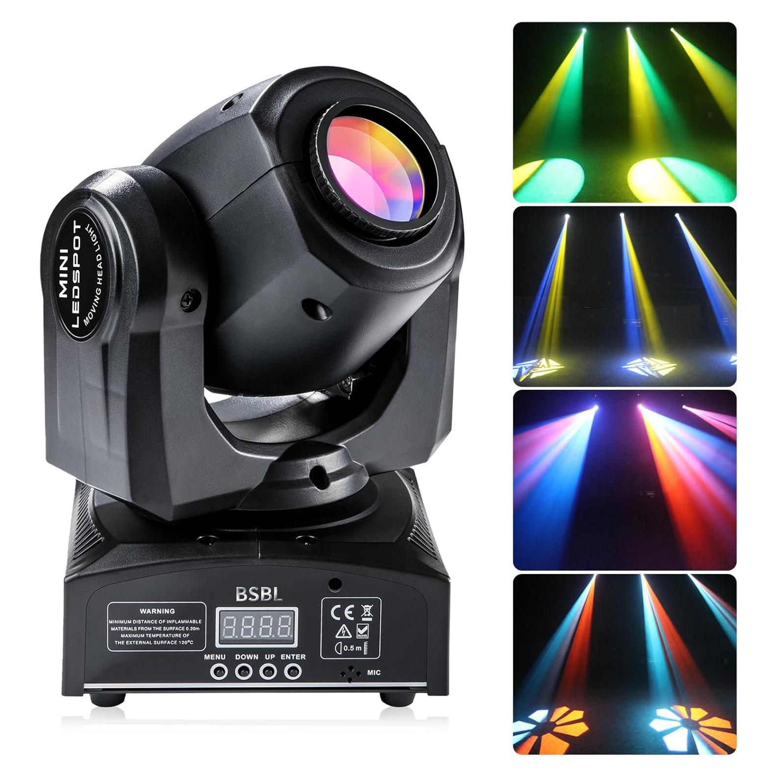 Luces de Cabeza Móvil LED BSBL 30W con 8 GOBO y 15 Colores