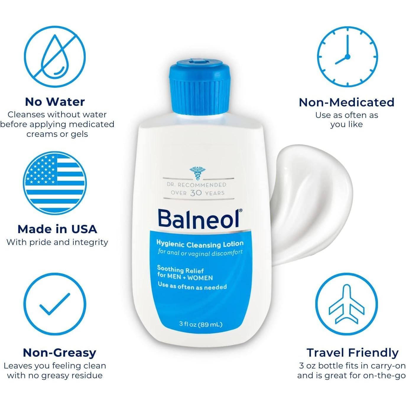 Loción Limpiadora Higiénica Balneol 85 g - Alivio Irritación