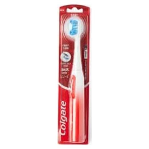 Cepillo de dientes Colgate 360 Optic White a pilas suave 2 unidades