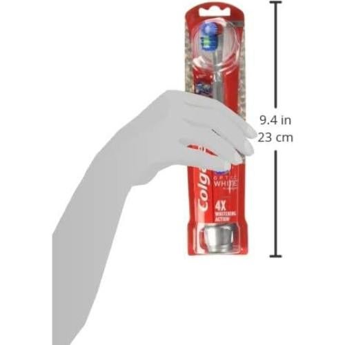 Cepillo de dientes Colgate 360 Optic White a pilas suave 2 unidades