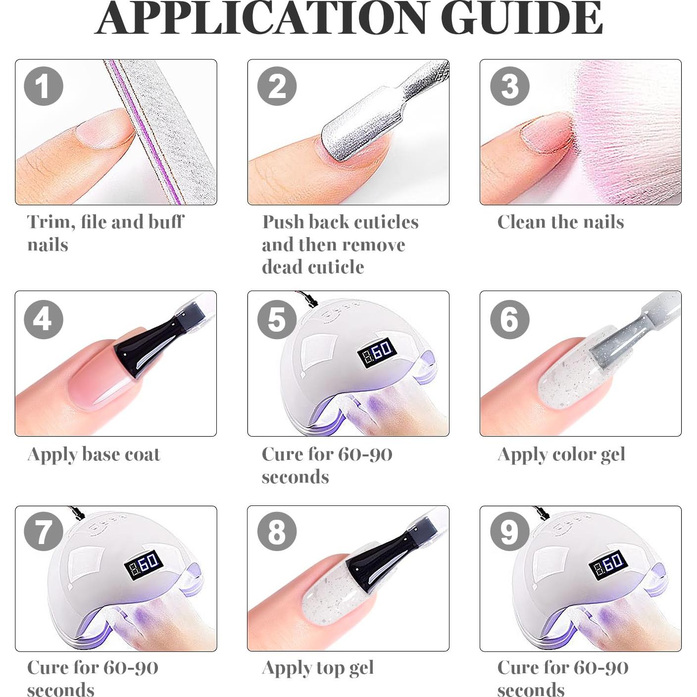 Esmalte de Uñas en Gel RARJSM Glitter Blanco Lechoso 15ml