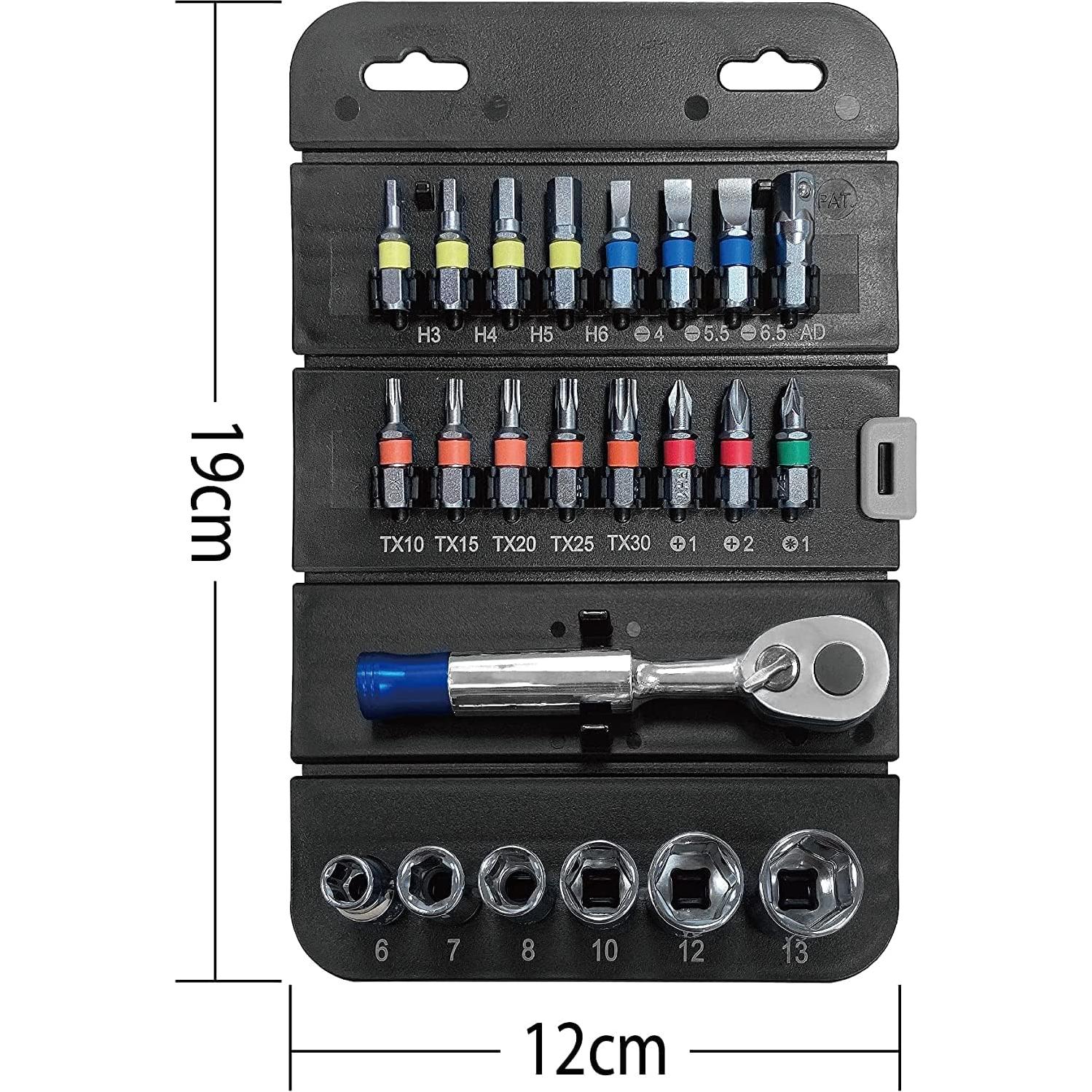 Juego de Llave de Carraca Torin THT-23BRS01B 23 Piezas