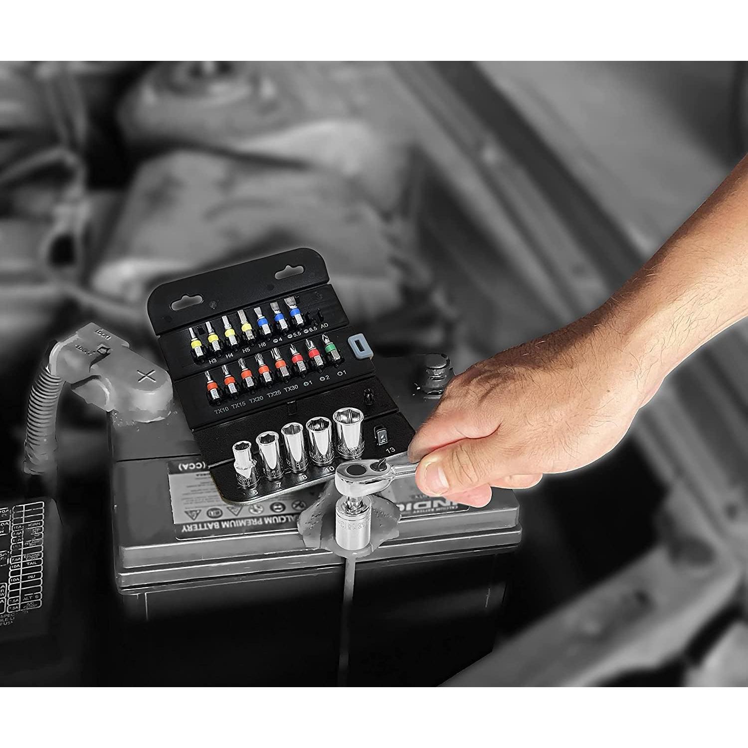 Juego de Llave de Carraca Torin THT-23BRS01B 23 Piezas