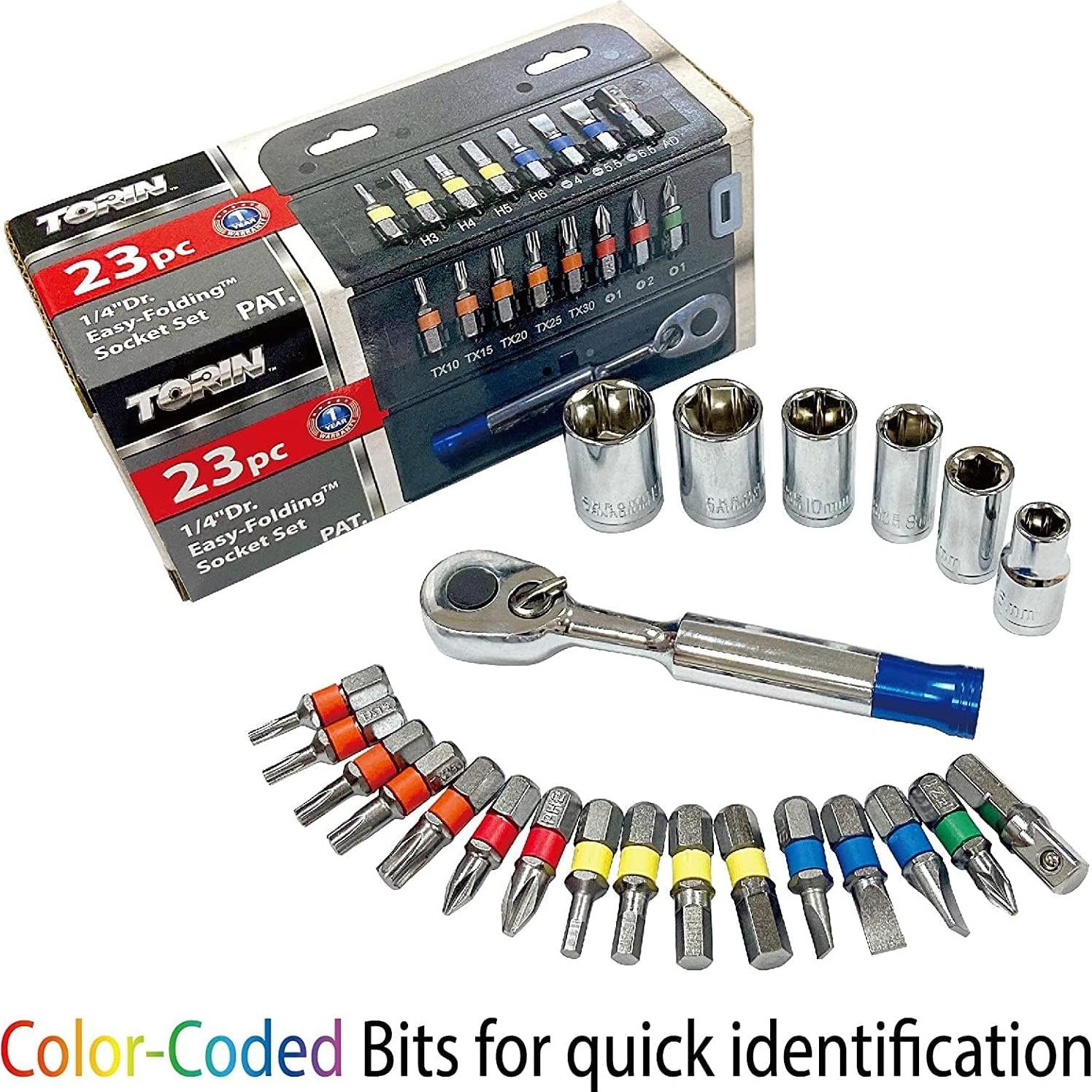 Juego de Llave de Carraca Torin THT-23BRS01B 23 Piezas