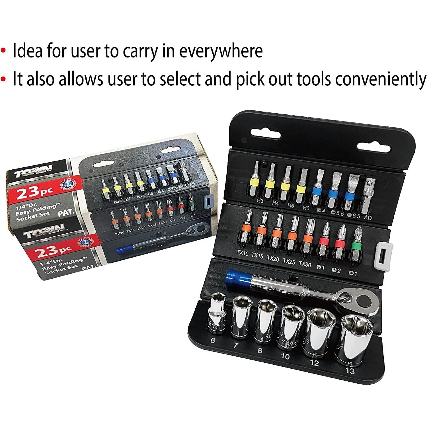 Juego de Llave de Carraca Torin THT-23BRS01B 23 Piezas