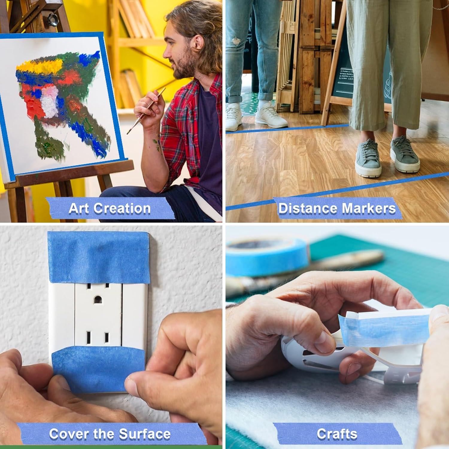 Cinta de Pintor Azul NEOACT 30 Rollos 2.54 cm x 50 m