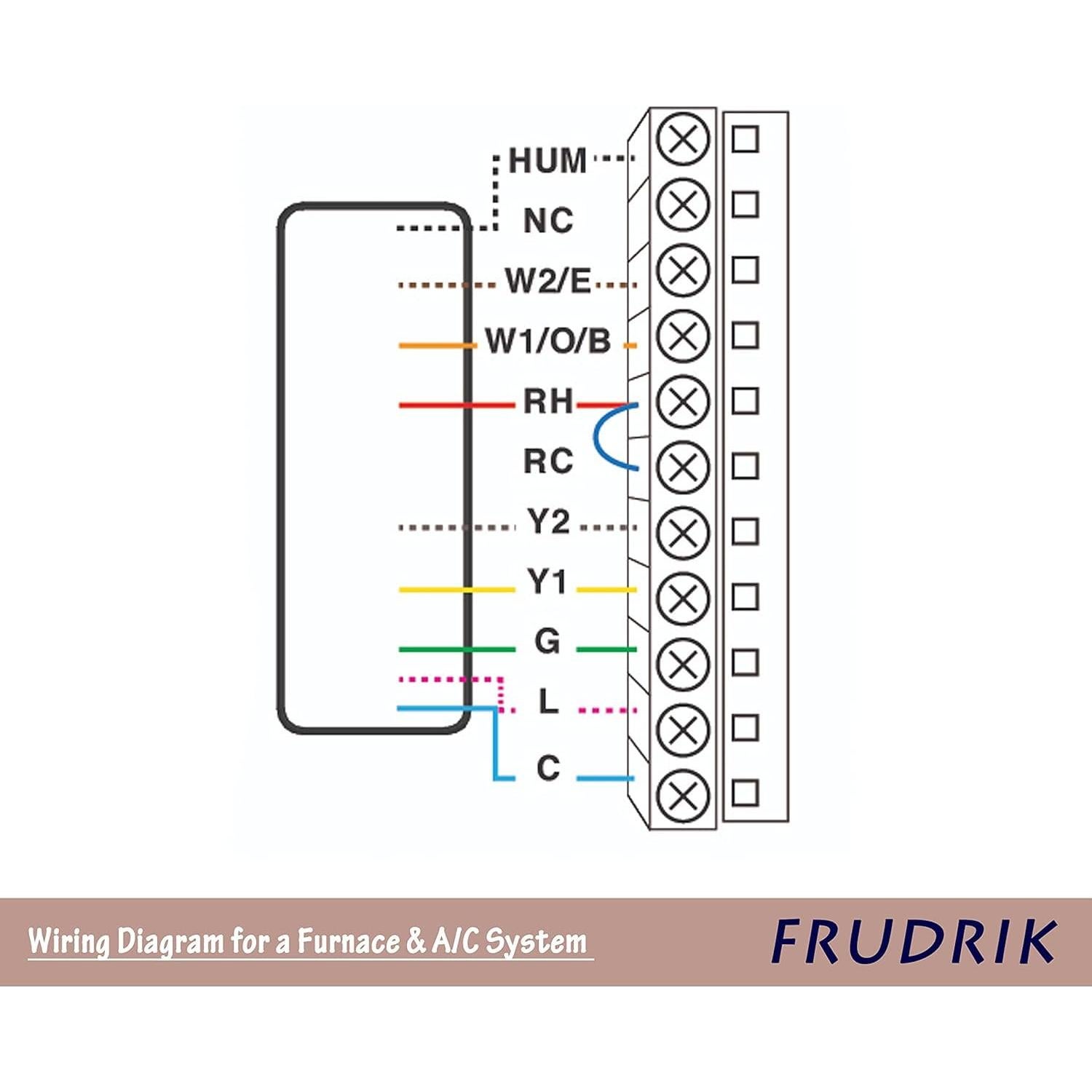 Cable de Termostato FRUDRIK 18 AWG CL2 7.62m Marrón