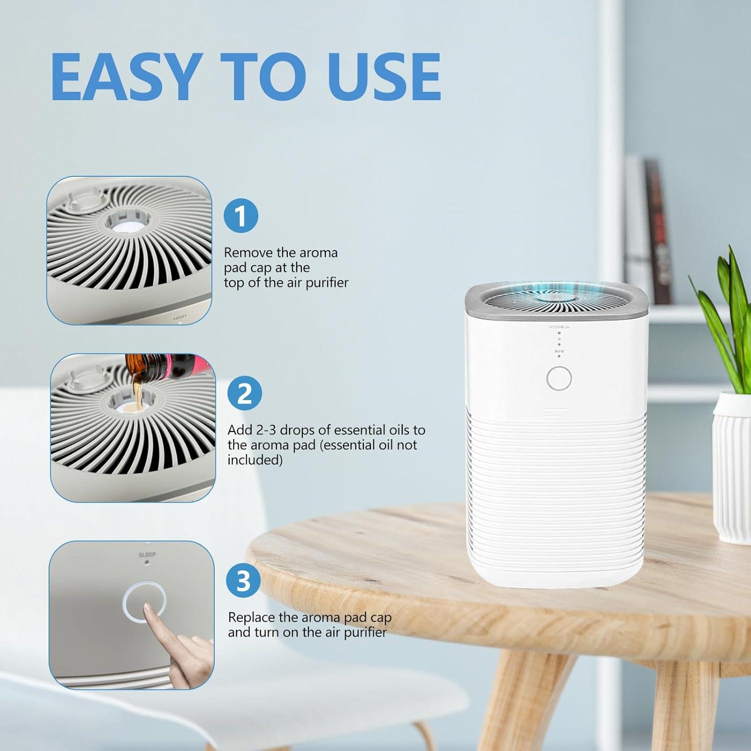 KEEPOW 12 Almohadillas de Aroma Recargas para Purificador Levoit