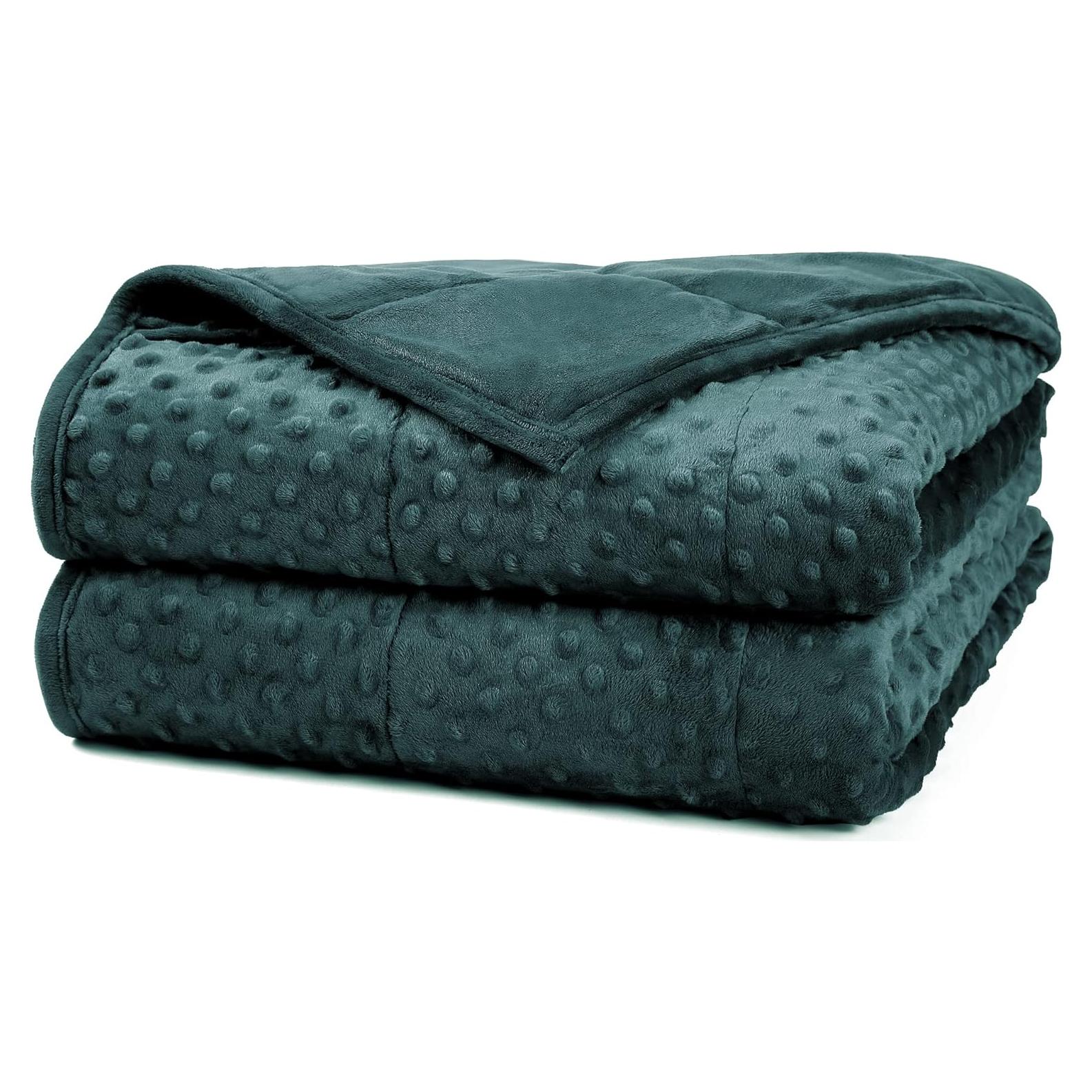 Manta con Peso Alomidds 91x122cm Terciopelo Verde 2.27kg