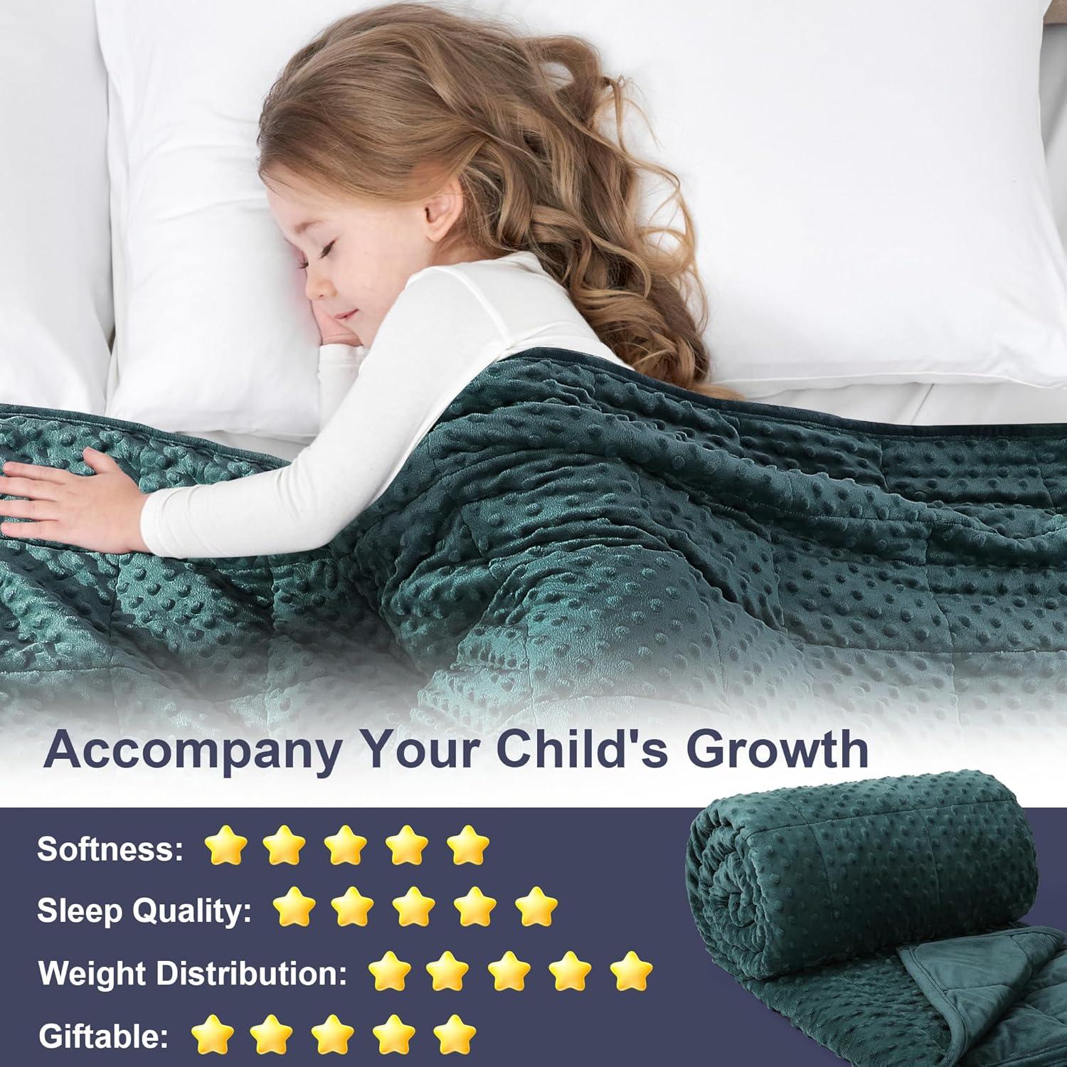 Manta con Peso Alomidds 91x122cm Terciopelo Verde 2.27kg