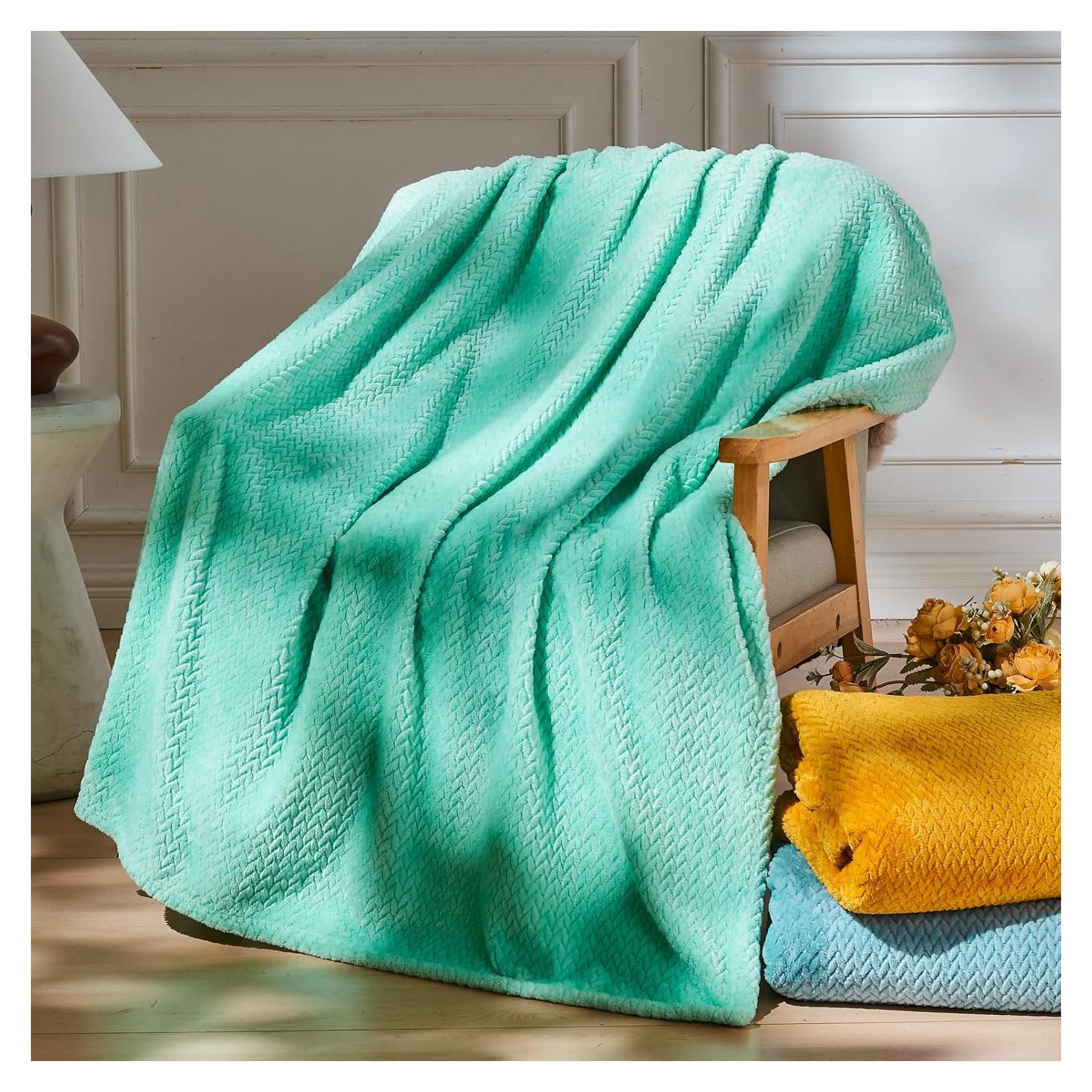 Manta Suave NEWCOSPLAY Aqua 127x152 cm para Todas las Estaciones