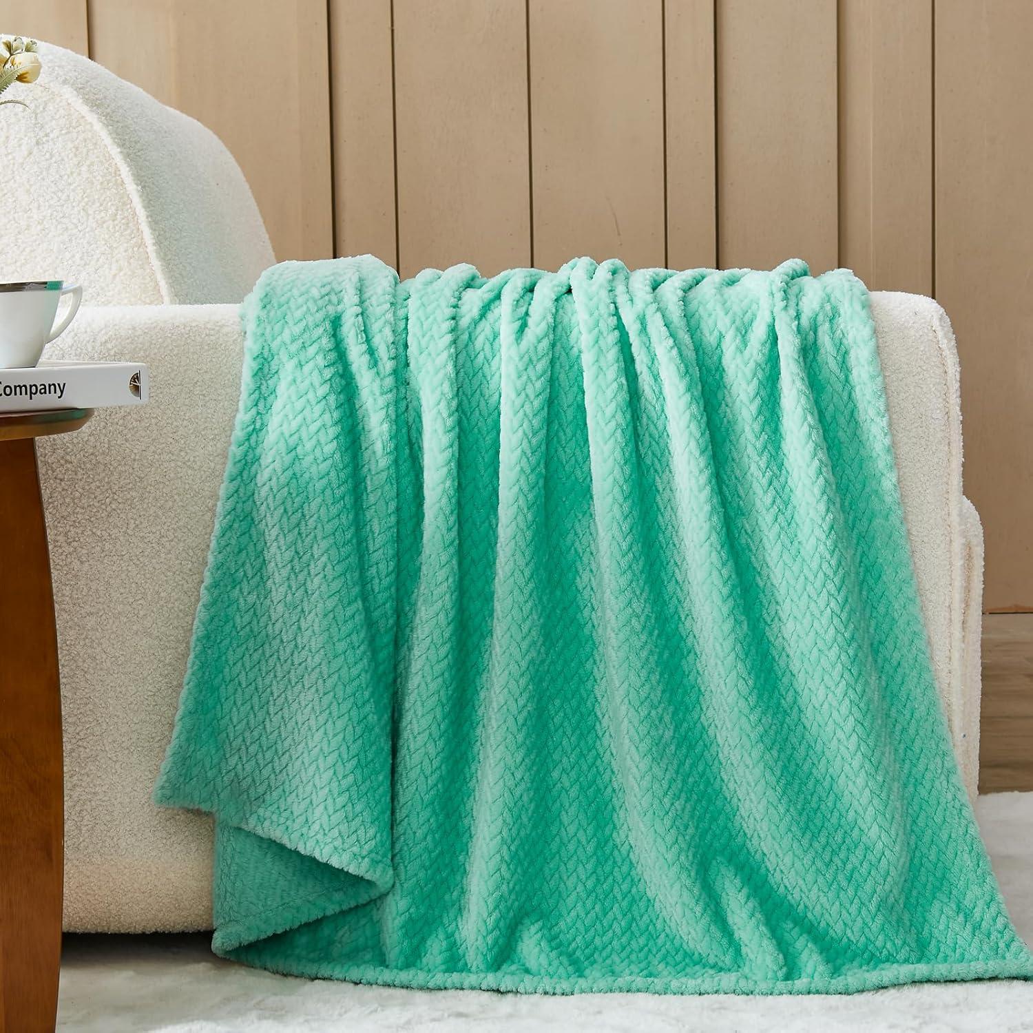 Manta Suave NEWCOSPLAY Aqua 127x152 cm para Todas las Estaciones