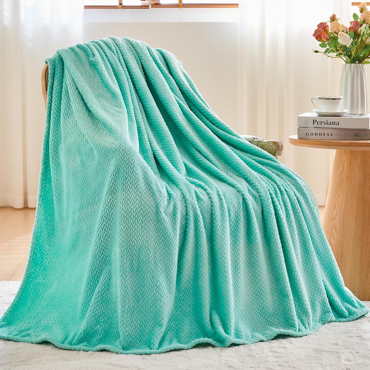 Manta Suave NEWCOSPLAY Aqua 127x152 cm para Todas las Estaciones