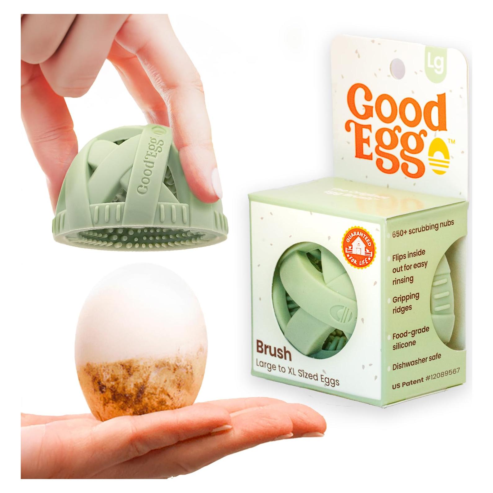 Cepillo de Silicona GoodEgg para Limpiar Huevos Frescos