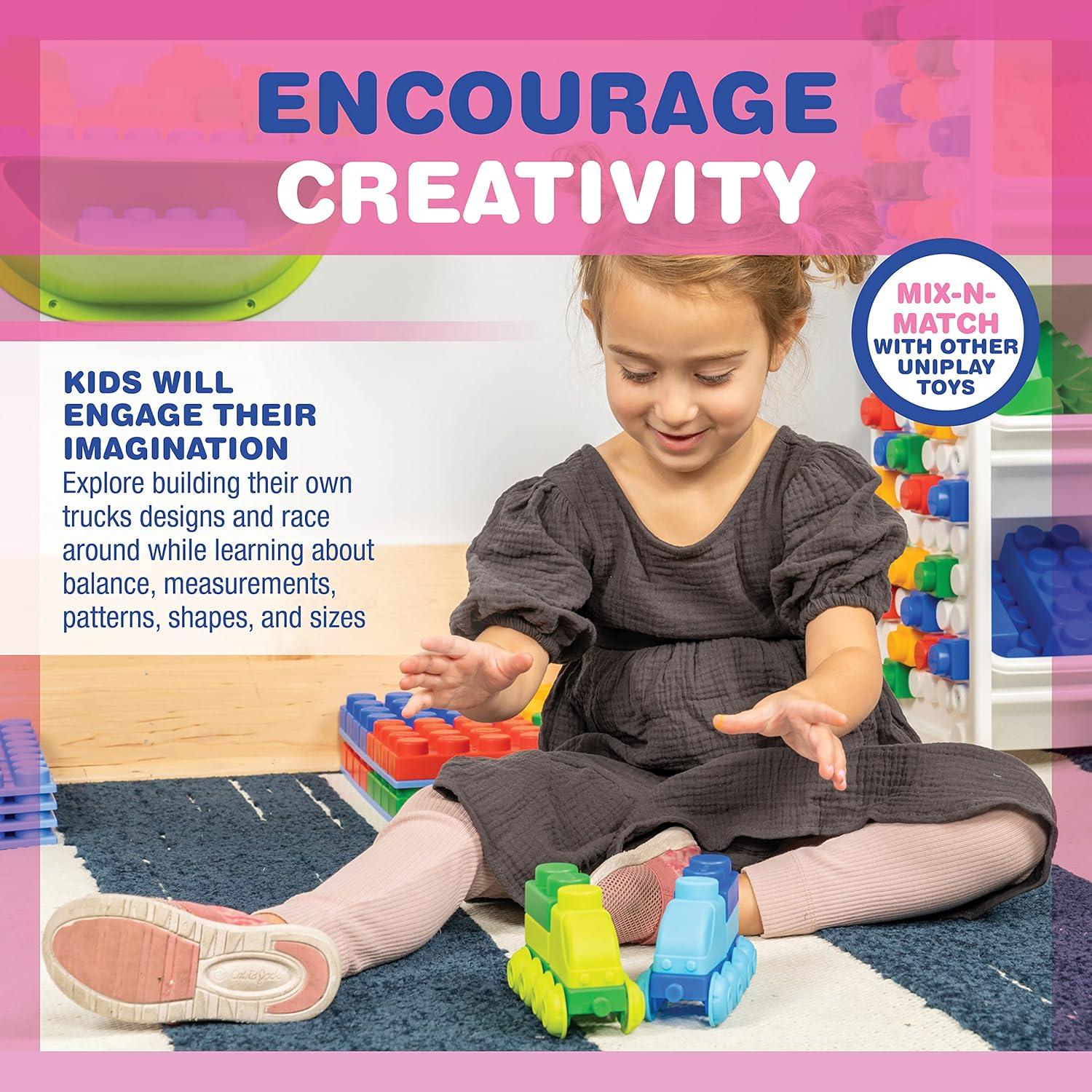 Conjunto de Camión y Remolque UNiPLAY 28 Piezas Juguete Educativo