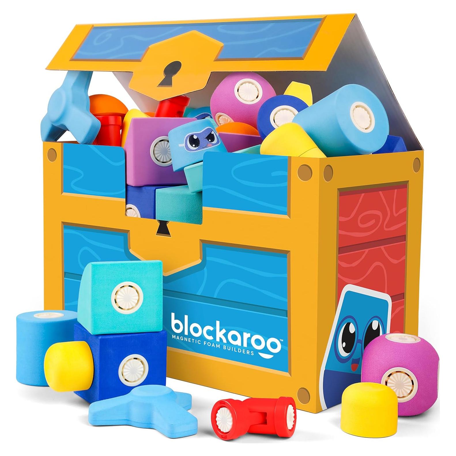 Bloques de Construcción Magnéticos Blockaroo - Set 50 Piezas