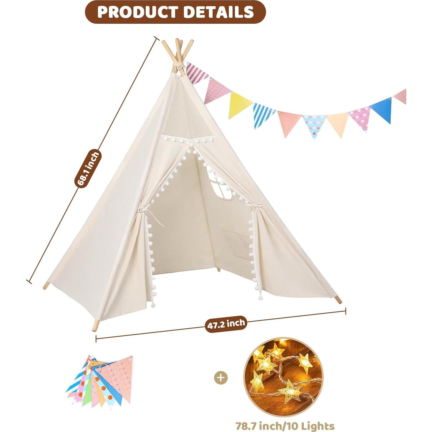 Set de 2 Tiendas Teepee Boho Sumbababy con Colchones