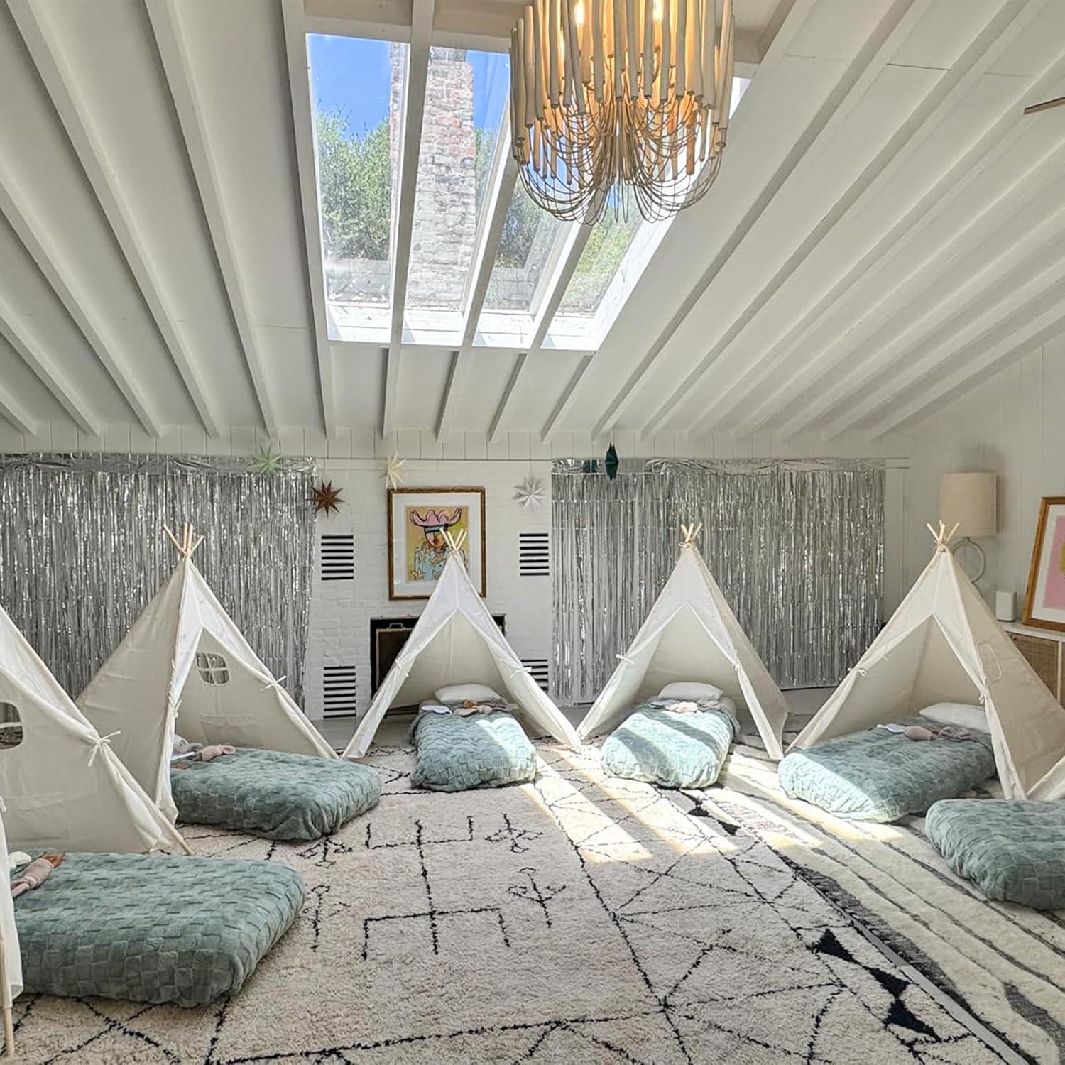 Set 2 Tiendas Teepee Sumbababy con Camas Inflables 120x120 cm