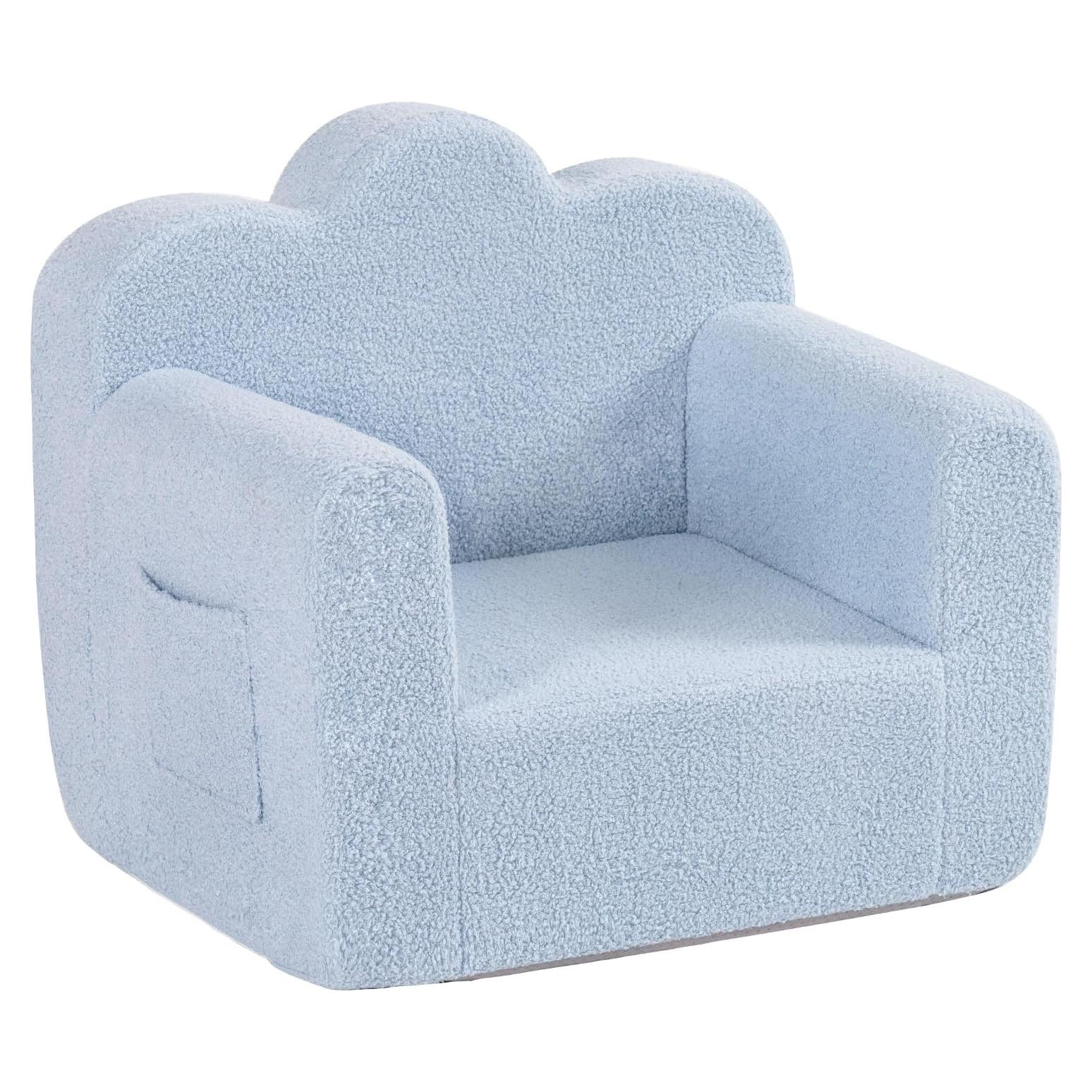 Sofá Comfy 3-en-1 Givjoy para Niños Verde - Sillón Suave